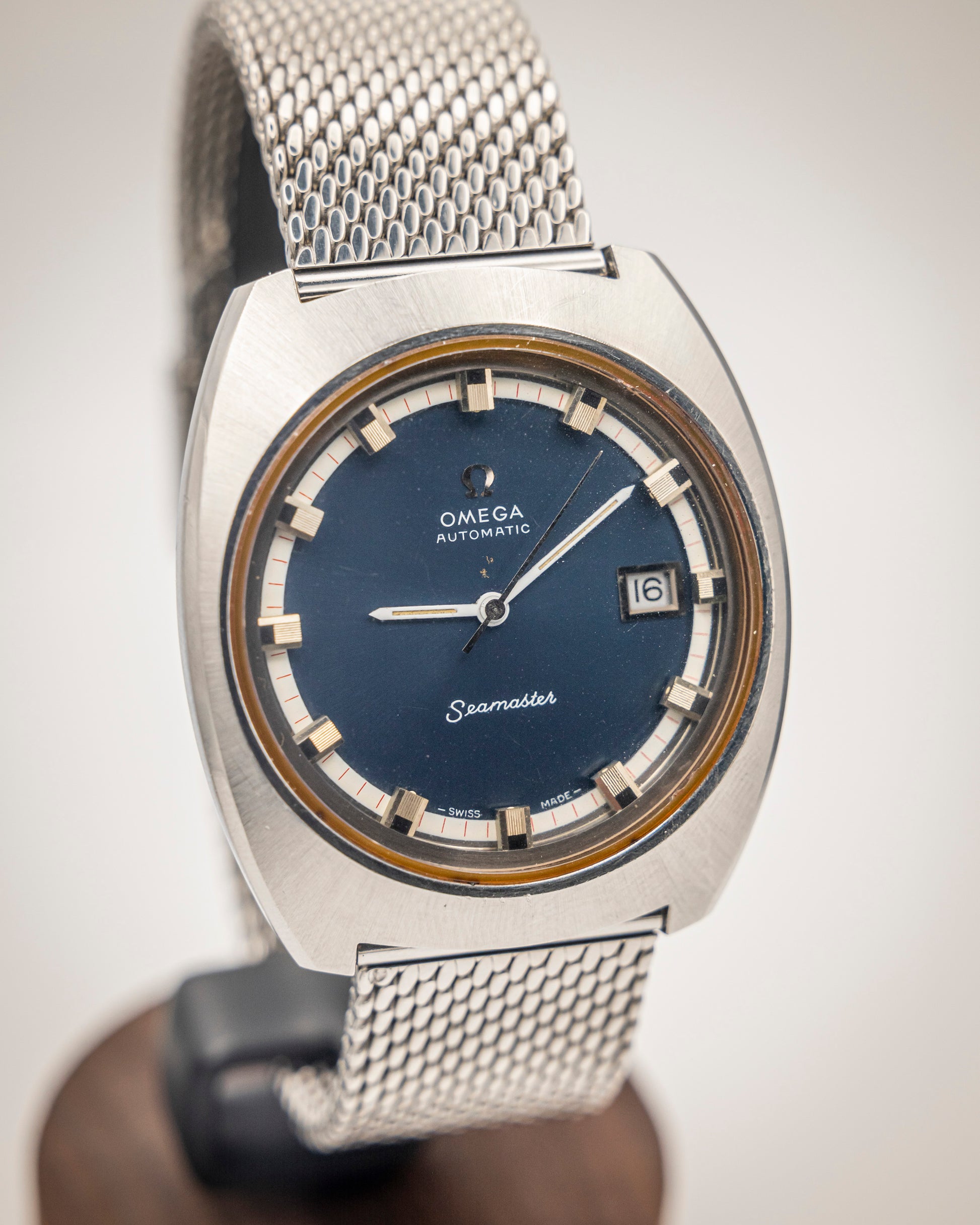 1970s - OMEGA Seamaster Automatic Ref. 166.110 Blue Dial - Quickset Date
