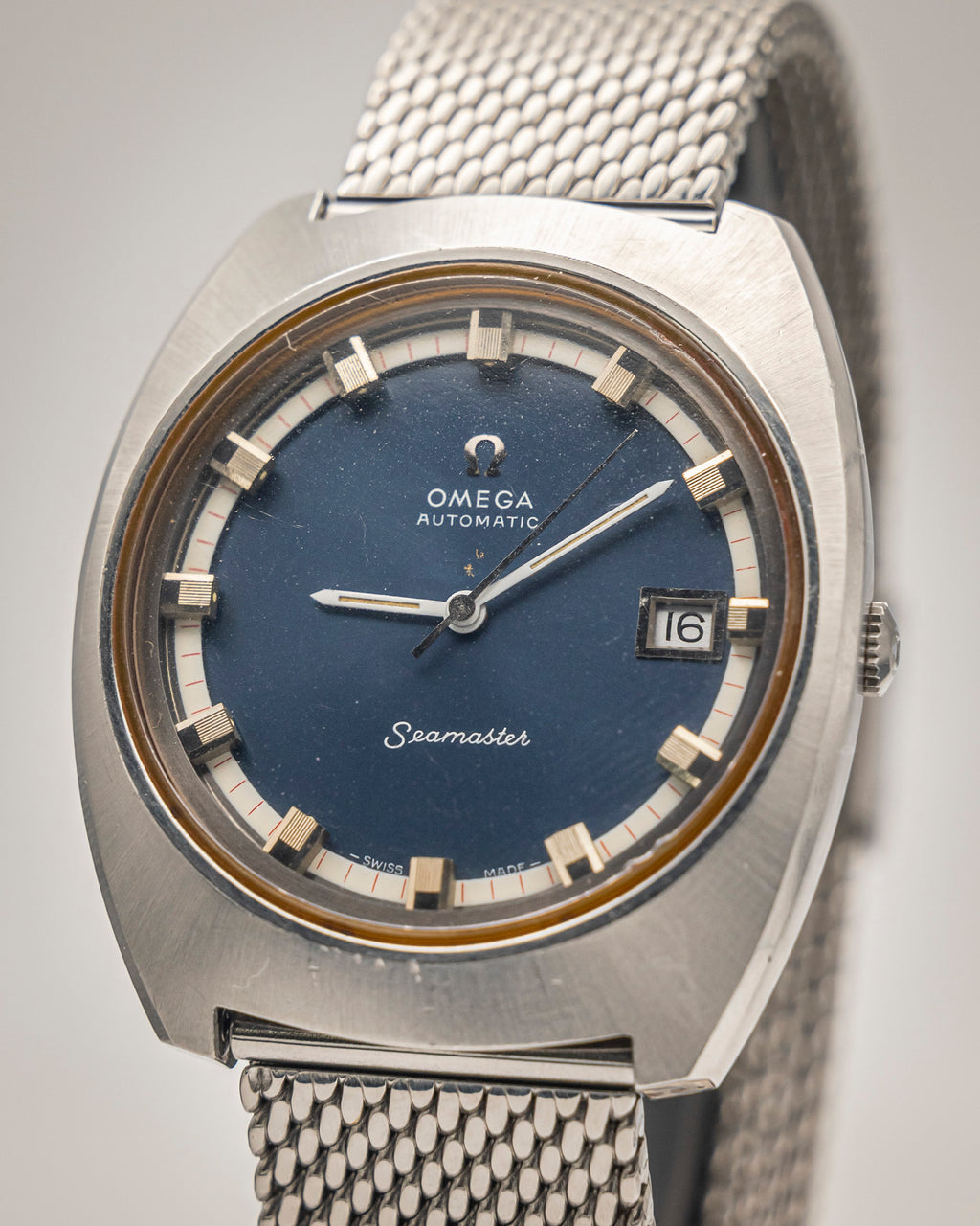 1970s - OMEGA Seamaster Automatic Ref. 166.110 Blue Dial - Quickset Date