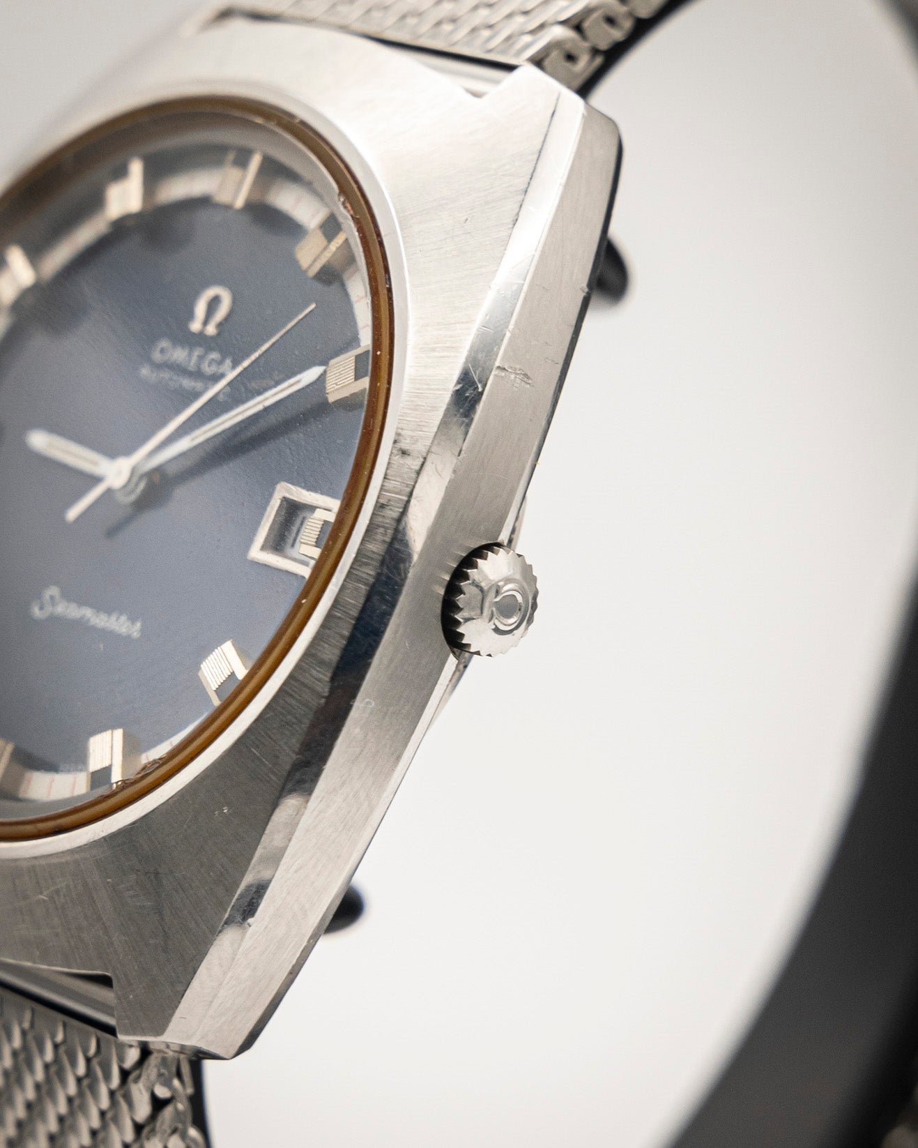 1970s - OMEGA Seamaster Automatic Ref. 166.110 Blue Dial - Quickset Date