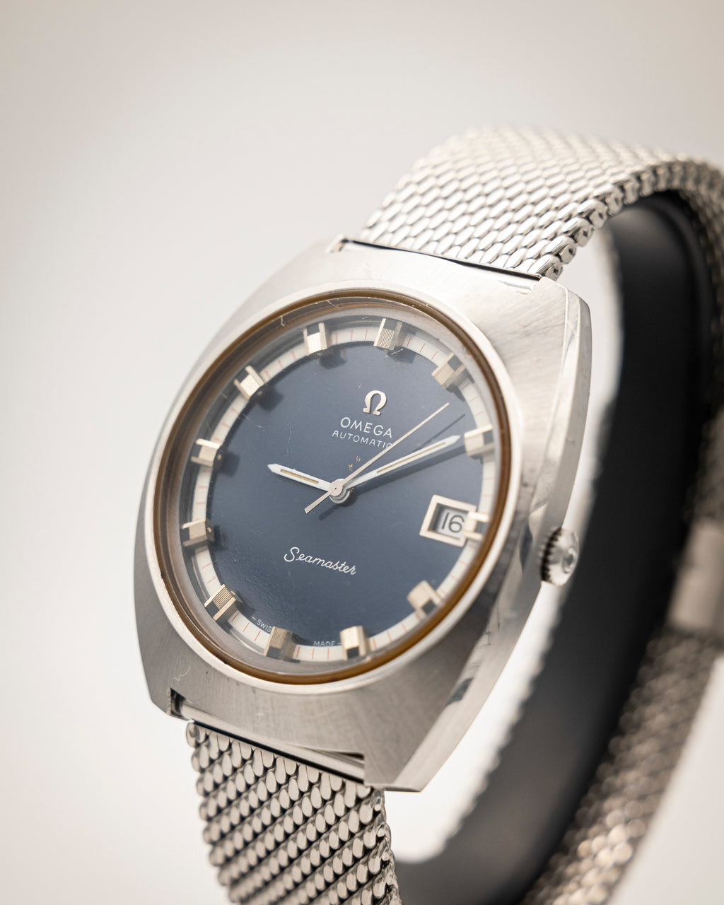 1970s - OMEGA Seamaster Automatic Ref. 166.110 Blue Dial - Quickset Date
