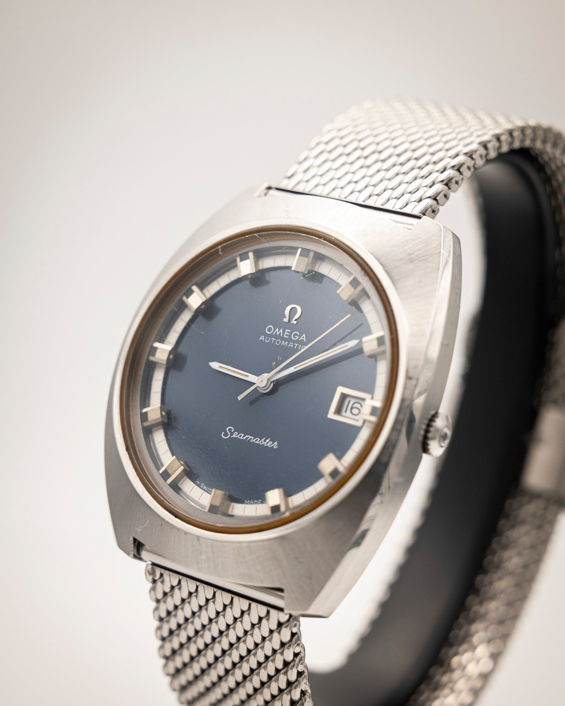 1970s - OMEGA Seamaster Automatic Ref. 166.110 Blue Dial - Quickset Date